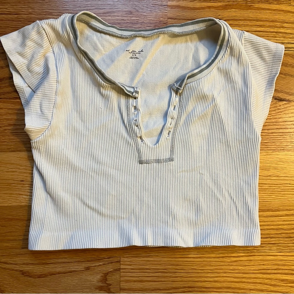 Out from under urban outfitters cropped ribbed top size XL